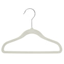 30cm Kids Size Slim-Line Off-White Suit Hanger with Chrome Metal Hook Sold in 50/100