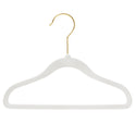 25cm Kids Size Slim-Line White Suit Hanger with Gold Hook Sold in Bundles of 20/50/100