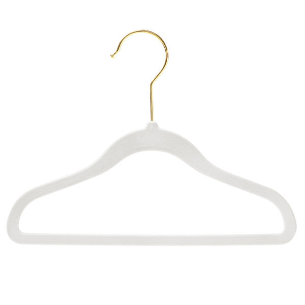 30cm Kids Size Slim-Line White Suit Hanger with Gold Hook Sold in Bundles of 50/100