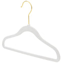 25cm Kids Size Slim-Line White Suit Hanger with Gold Hook Sold in Bundles of 20/50/100