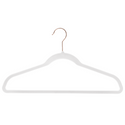 44.5cm Slim-Line White Suit Hanger with Rose Gold Hook Sold in Bundles of 20/60/100