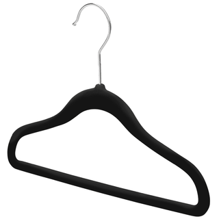 Children's Clear Plastic Suit Hanger w/Clips - 12